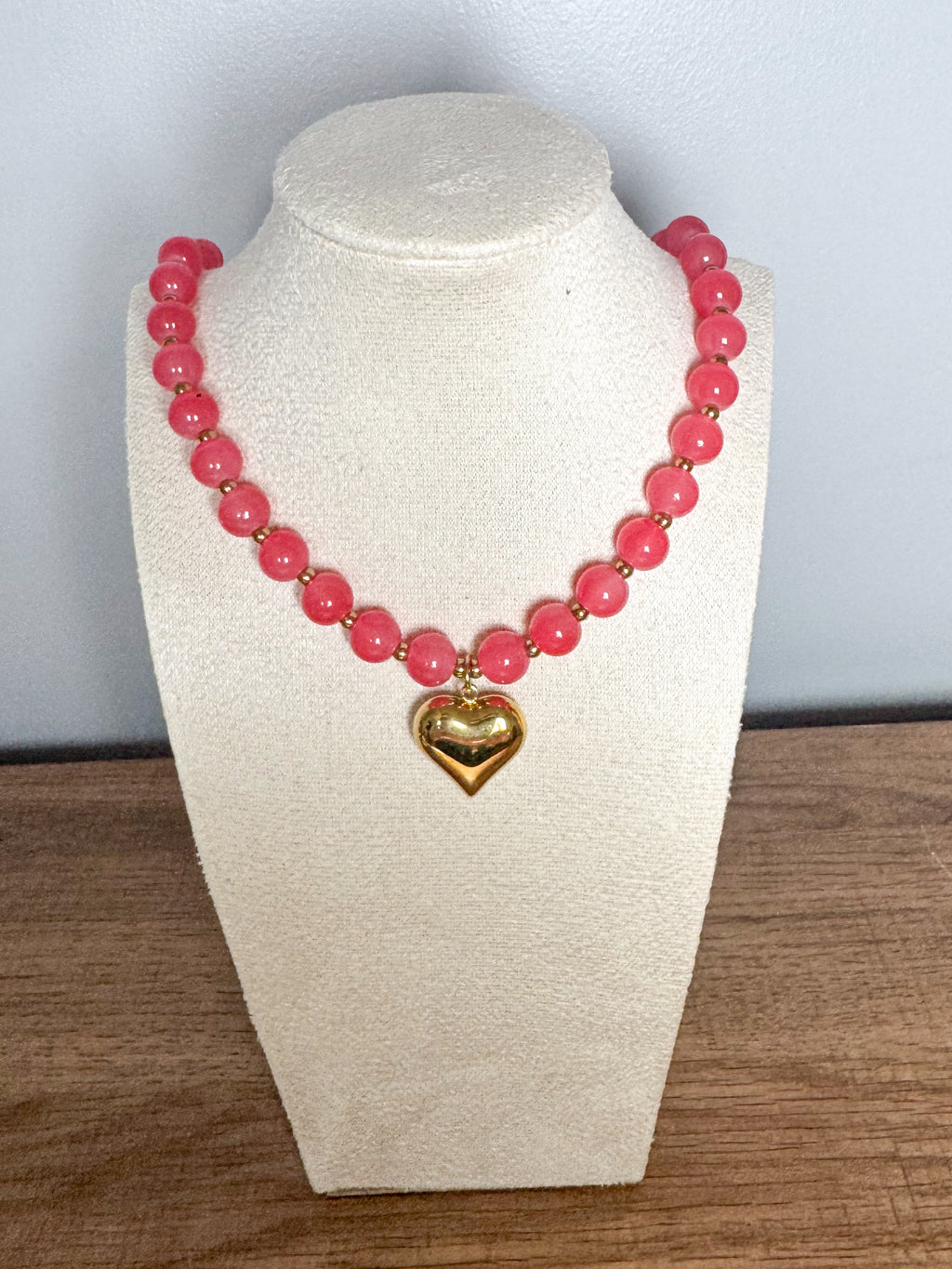 Golden heart necklace